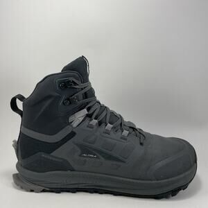 Altra Lone Peak 9 Mid Hiking Boots Mens Size 9 Black Gray Waterproof Lace Up